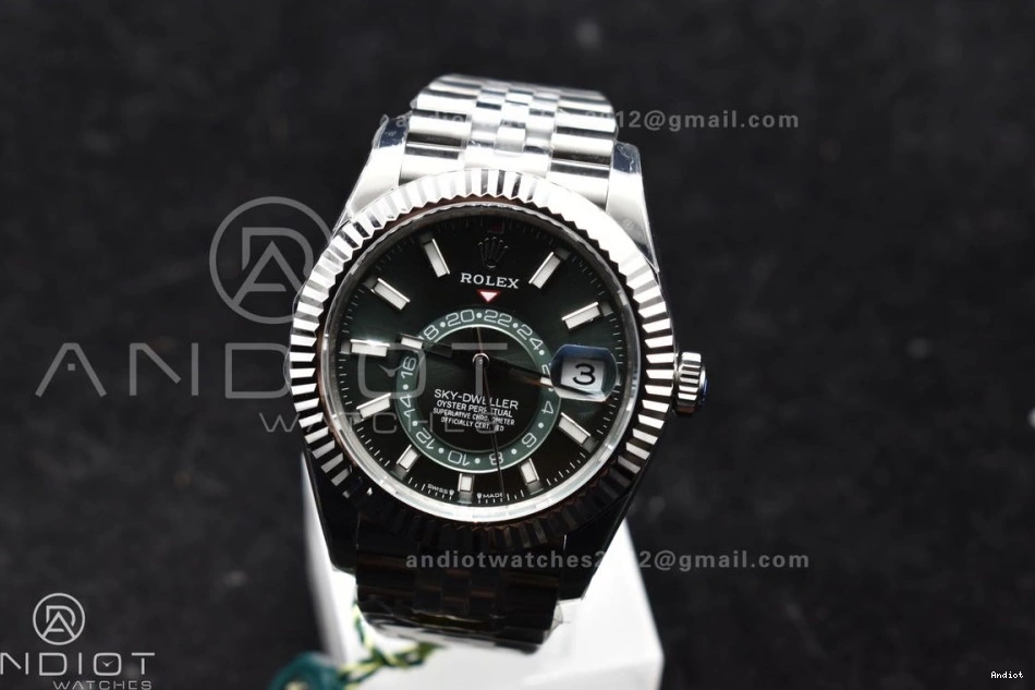 on SS A 1088 Dial Edition Green ZF Durable 1:1 Bracelet Jubilee Sky-Dweller 904L 326934 SS Best 0817